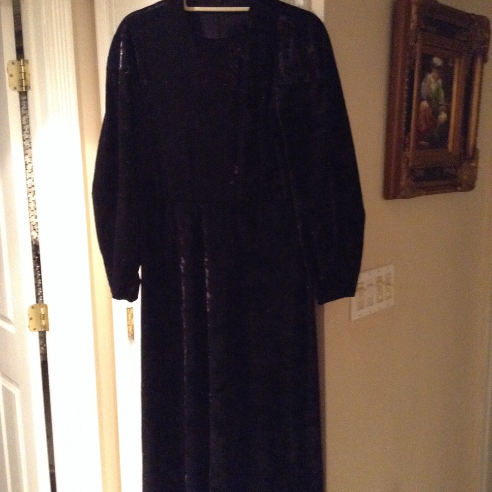 Velvet maxi gown custom made NEW
